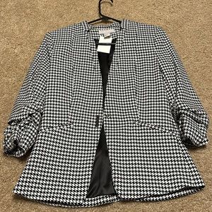Houndstooth blazer